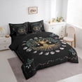 thumbnail image 3 of Homewish Magic Life Tree Bedding Comforter Set 7 Pieces, Rustic Mystic Moon Sun Full Bedding Set, Teens Adult Men Women Reversible Fitted Sheet Flat Sheet, Breathable Home Decor, 3 of 7