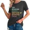 thumbnail image 4 of SHITINN Women's Reading Shirt Book Lover T Shirt Women's Reading Teacher Short Sleeved T Shirt Womens Blouses Casual Womens Summer Tops Short Sleeve Fashion Clothing, 4 of 6