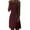 Wine, variant on TIHLMK Womens Dresses Women Fashion Summer Sleeveless Casual Solid O-Neck Knee-Length Women's Dress