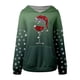thumbnail image 4 of WILLBEST Sudadera de Mujer Cozy Style de Manga Larga con Capucha y Estampado Festivo, Ideal para Estar Cómoda En Casa y para Actividades Al Aire Libre Mediana, 4 of 5