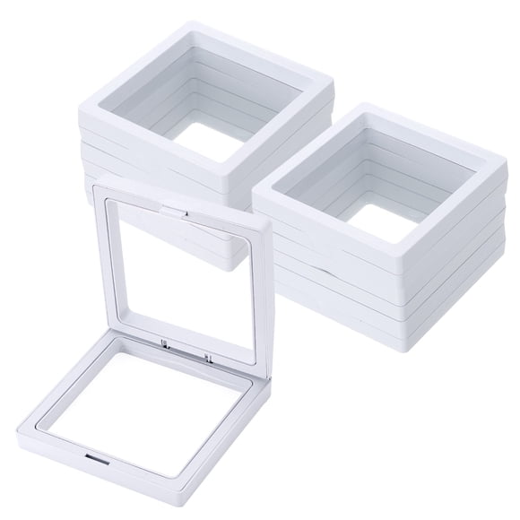 Uxcell 20 Pcs Caja de Almacenamiento para Uñas Postizas, Caja de Exhibición para Uñas, Organizador para Arte de Uñas, Regalos de Joyería, Suministros de Almacenamiento para el Hogar, Rojo
