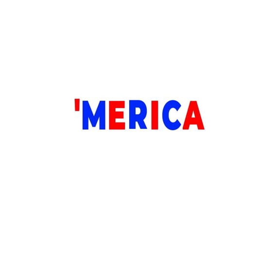 'Merica: Funny 4th Of July Red White And Blue Gift Notebook (Paperback)