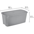 thumbnail image 4 of Sterilite189 L Tote Box Titanium, 4 of 4