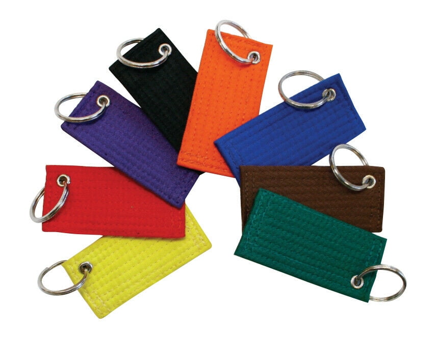 Martial Arts Belt Key Chain Karate Taekwondo belt Keychains pocket key