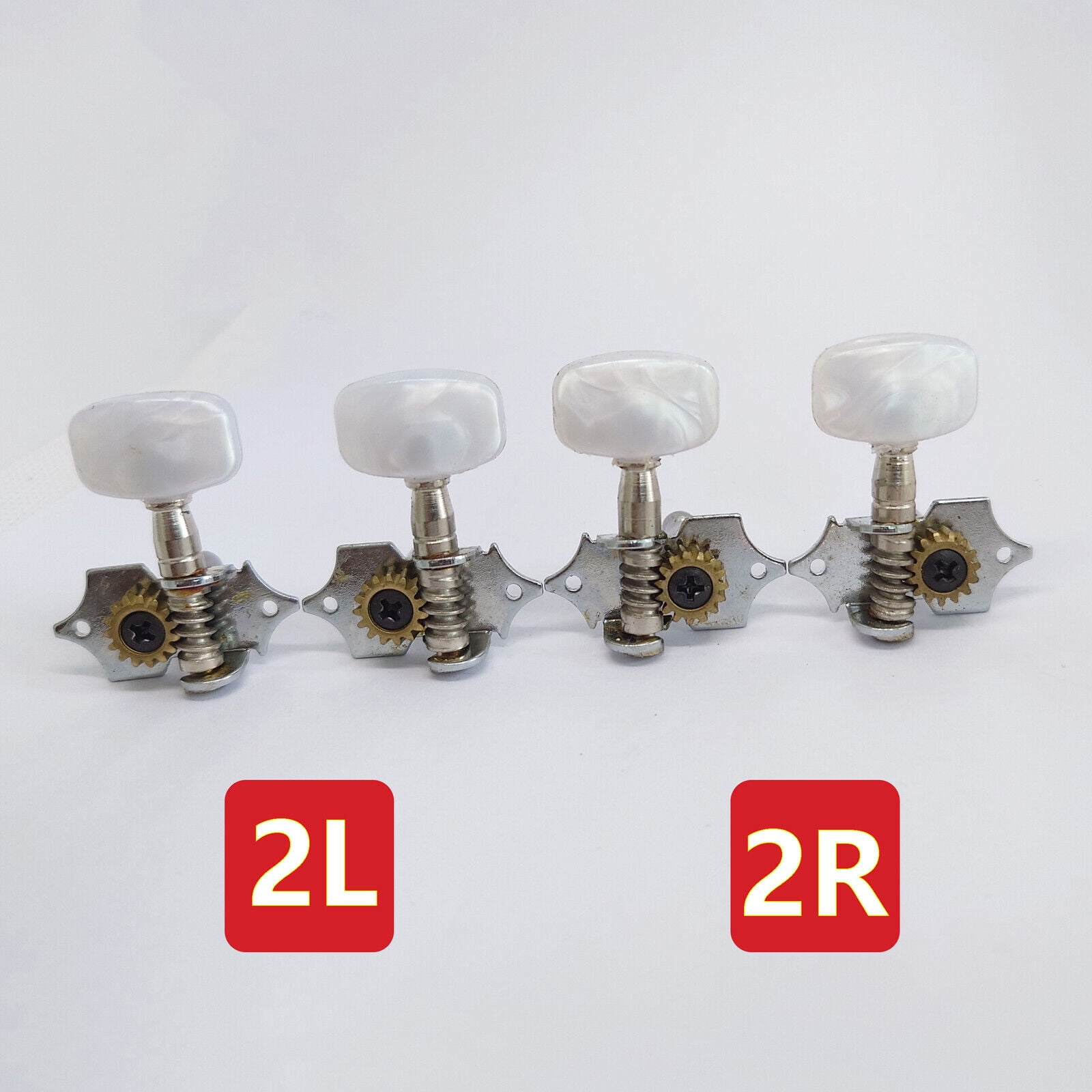 Bass Tuners Open Gear Machine Heads Tuning Pegs Chrome for P Bass J Bass Guitar Replacement Parts