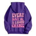 thumbnail image 4 of Women's Casual Printed Beach Surfing Hooded Sweatshirt for Daily and Wear Letter Graphic Zipless Pullover with Hooded Design and Autumn Winter Comfort PP1 M, 4 of 4