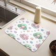 thumbnail image 5 of Dish Drying Mat Absorbent Dish Drainer Kitchen Counter 19.7x15.7inch Dish Drying Pad for Countertops Sinks Draining Racks Cute Mermaid Pattern, 5 of 9