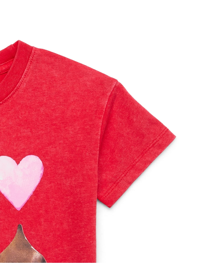 Hershey's Toddler Valentine's Day Kisses Graphic Tee, Sizes 12M-5T
