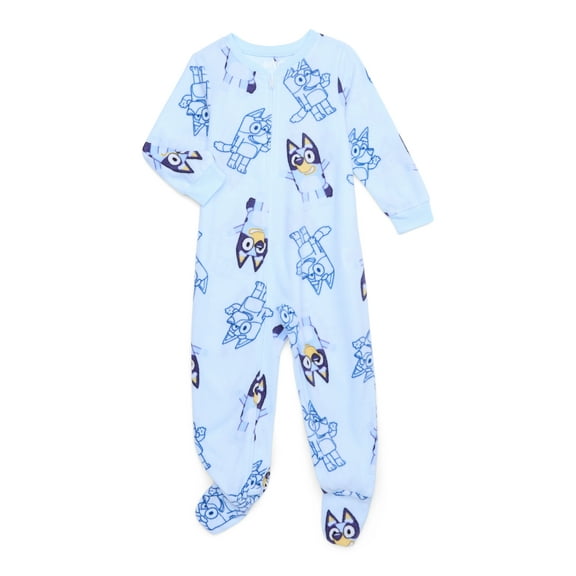Bluey Baby Boys and Toddler Boys Blanket Sleeper Pajamas, One-Piece, Sizes 12M-5T