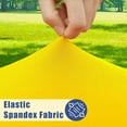 thumbnail image 2 of Round Spandex Tablecloth, Elastic Fitted Waterproof Tablecloths for 45"-52" Tables, Stretch Washable Picnic Table Cover for Camping, Dining, Indoor and Outdoor, Yellow, 2 of 6
