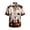 0-White416, variant on Kiijoy Boys Halloween Hippie Style Shirt Short Sleeve Button Up Shirt, Sizes 4-14