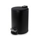 thumbnail image 1 of Bote de basura Acento de 5 L Basurero redondo acero inoxidable con pedal y tapa de cierre Negro, 1 of 11