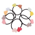 thumbnail image 2 of 6 Piezas Cuerda Elástica de Pelo Banda de Cabello Patrón de Corazón/Estrella Multicolor Regalo de Fiesta para Niñas Zulema Star Ponytail Hair Rope Girl, 2 of 8
