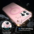 thumbnail image 3 of Allytechgroup Compatible with iPhone 13 Pro Max Case for Women Girls, Compatible with Magsafe Slim Phone Case Shockproof Magnetic Back Cover for iPhone 13 Pro Max, Pink, 3 of 5