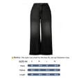 thumbnail image 6 of Women's Mid Rise Straight Leg Jeans - Washed Stretch Denim with Slant Pockets, Loose Comfort Fit（Runs Small）, 6 of 6