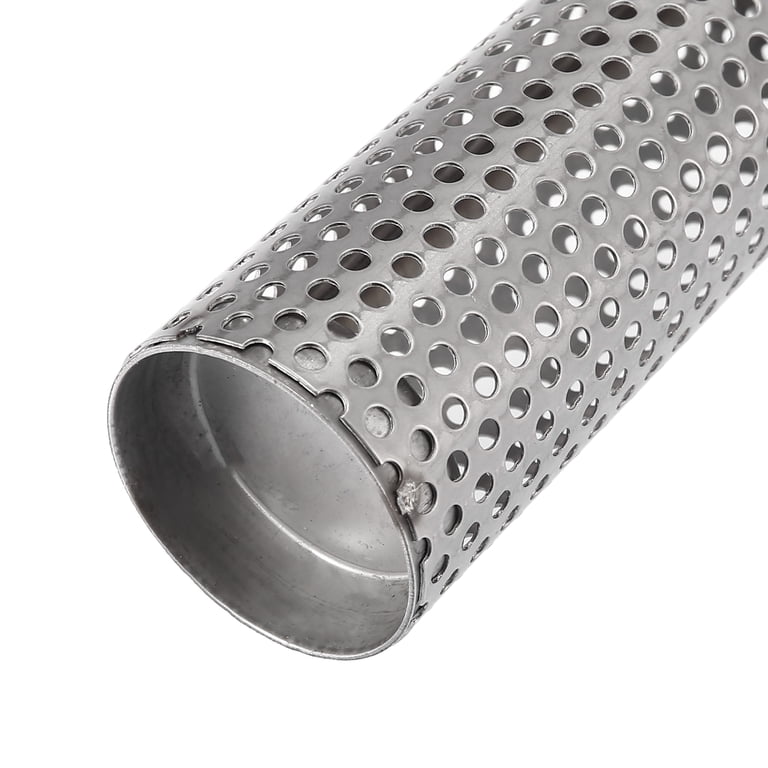 Universal Motorcycle Exhaust Silencer With Silver Strip - Aftermarket Muffler For Better Sound & Style