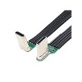 thumbnail image 6 of Flexible Flat Silicone USB C to USB C Cable Left/Right Angled for Camera Phones 60W Fast Charge, 480Mbps Data Transfer, 6 of 11