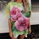 thumbnail image 5 of Blusa informal de manga corta con estampado de flores y mangas cortas para mujer Fridja gope3087, 5 of 5