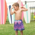 thumbnail image 4 of FORMRS Boys Swim Trunks Quick Dry Mesh Liner Boardshorts Sizes XS-XL, Neon Jellyfish, 4 of 7