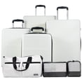 thumbnail image 3 of Tripcomp 7-Piece Hardshell Luggage Set with Duffel Bags, Multi-Size Spinner Suitcases (16/20/24/28-Inch + 3 Extra Bags) with TSA Lock,White, 3 of 11