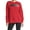Red, variant on Womens Sport Sequin Logo Long Line Sweatshirt