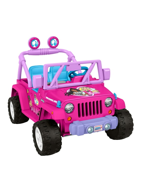 Power Wheels Barbie Jeep Wrangler Ride-on, 12 V, Max Speed: 5 mph