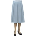 thumbnail image 5 of Women's Retro Pleated Ultrasoft Light Weight Denim Skirt, 5 of 7