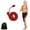 Red, variant on Flow Rope for Fitness High Performance Double Woven Workout Rope Adjustable Flow Jump Rope for Men Women Training Indoor Outdoor Cardio Exercise Rope for beginner(Red)