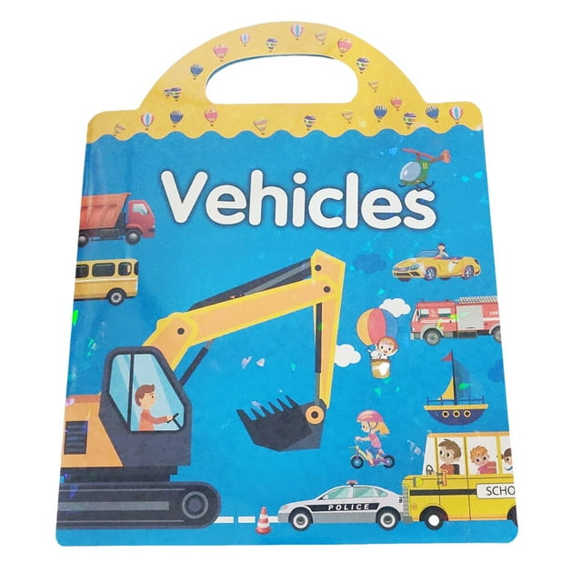 Sticker Book Toy Set Children Learning Training Playthings Cartoon Style Reusable Stickers Toys Kit Educational Plaything Prop Type 4