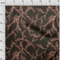 thumbnail image 3 of oneOone Cotton Cambric Chocolate Brown Fabric Abstracts Sewing Material Print Fabric By The Yard 42 Inch Wide, 3 of 4
