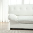thumbnail image 6 of [VIDEO provided][New] Cloud Style Sofa, Teddy Velvet Fabric, Comfy Padded Cloud Couch for Living Room, Apartment, 6 of 7