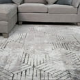 thumbnail image 3 of KUKOON Gold Geometric Abstract Area Rug, 3 of 4