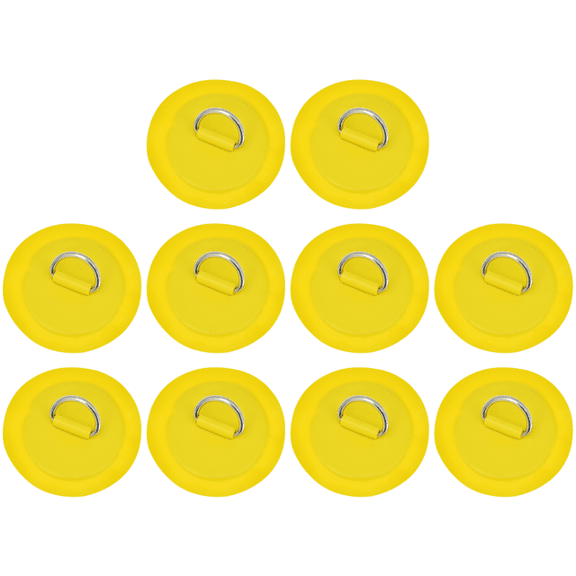 Parche Anillo en D 8 Cm PVC Con Forma Redonda para Paleta Tabla Surf () Amarillo