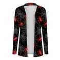 thumbnail image 4 of UVEASISHA Halloween Cardigans for Women Lightweight Open Front Cardigan Funny Cute Pumpkin Print Long Sleeve Kimono Cardigans Multicolor L, 4 of 7