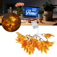 thumbnail image 3 of Luz de la Haja, Duradera Batería Amarilla Luces de Otoño Con forma de Arce para la Fiesta para el Hogar Para El Exterior, 3 of 7