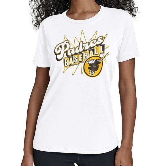 Women's Starter  White San Diego Padres Drive-In T-Shirt