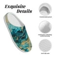 thumbnail image 5 of Lsque Abstract Ocean Currents Pattern Womens Comfort Cotton on Scuff With Memory Foam and Anti-skid Sole Slipper-42/43, 5 of 7