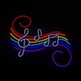 thumbnail image 2 of Glowneon Colorful Musical Note, Musical Notes LED Sign, 2 of 4