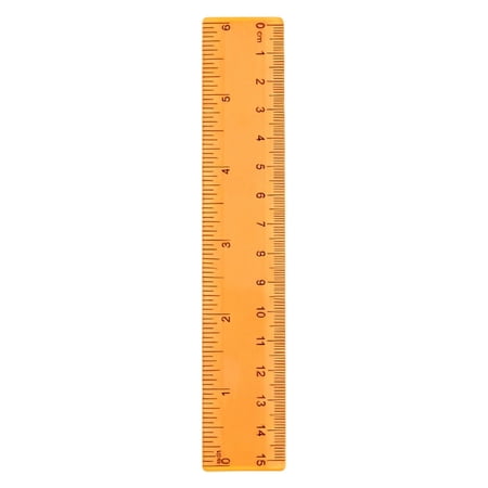 Color Transparent Ruler Plastic Rulers - Ruler Ruler for Classroom Ruler with Centimeters Millimeter and Inches Assorted Colors Clear Rulers Orange 1Pc 4.13x1 inch