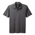 thumbnail image 5 of Yellow Rooster Mens Short Sleeve Shadow Stripe Polo Shirt Deep Black M, 5 of 7