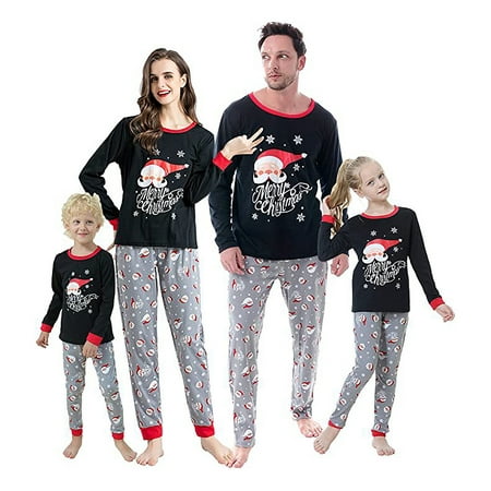 

Family Christmas Pjs Matching Sets Baby Christmas Matching Jammies for Adults and Kids Holiday Xmas Sleepwear Set-Kid