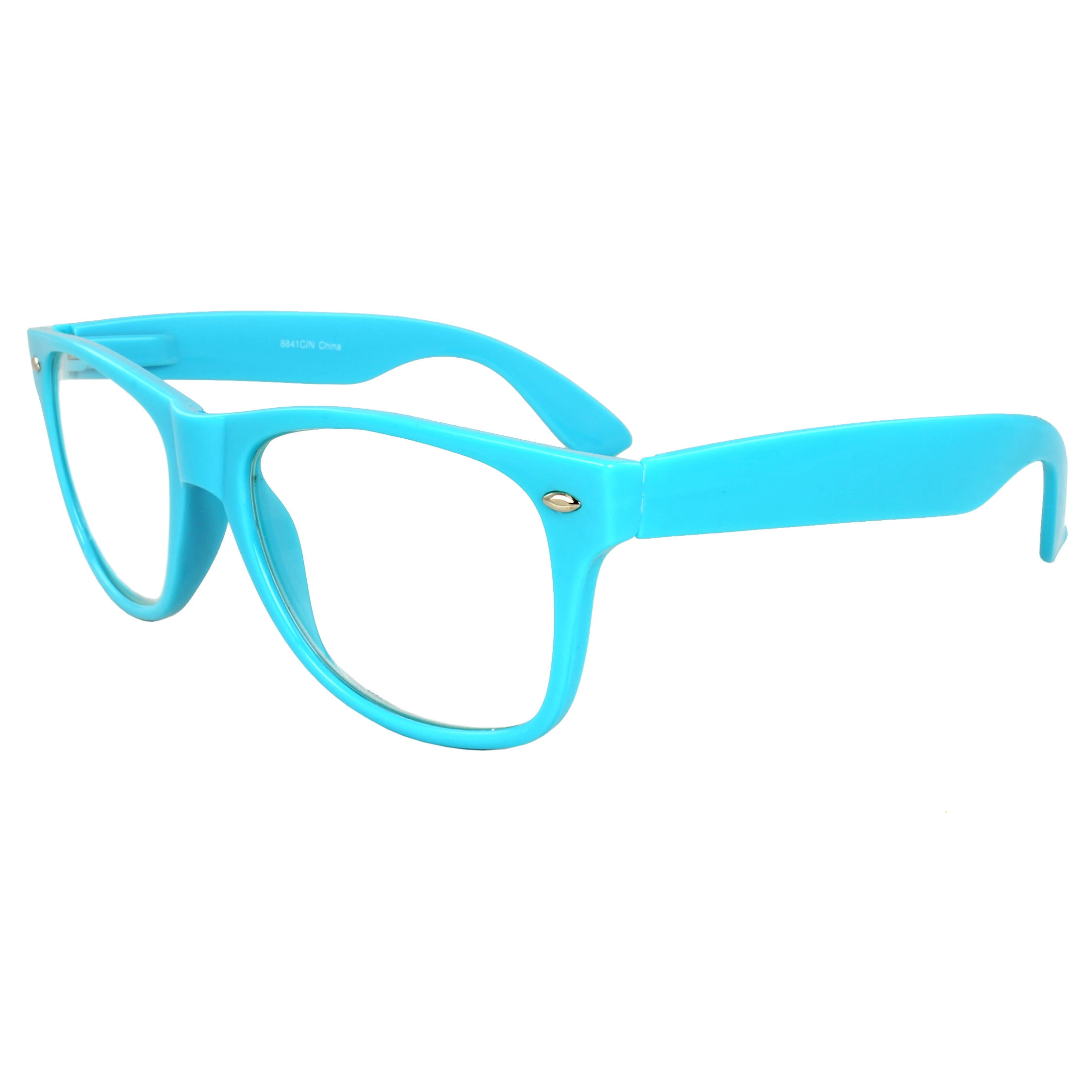 MLC Eyewear MLC EYEWEAR Sweet Candy Color Retro Horn Rimmed Blue