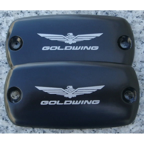 Honda Gold Wing GoldWing GL 1500 1800 BLACK FLUID CAPS