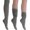 Gray, variant on Women’s Cotton Slouch Socks 3 Pairs, Knee High Scrunch Boot Socks, Extra Long All Season Comfort, Made in USA (3 Pairs White)