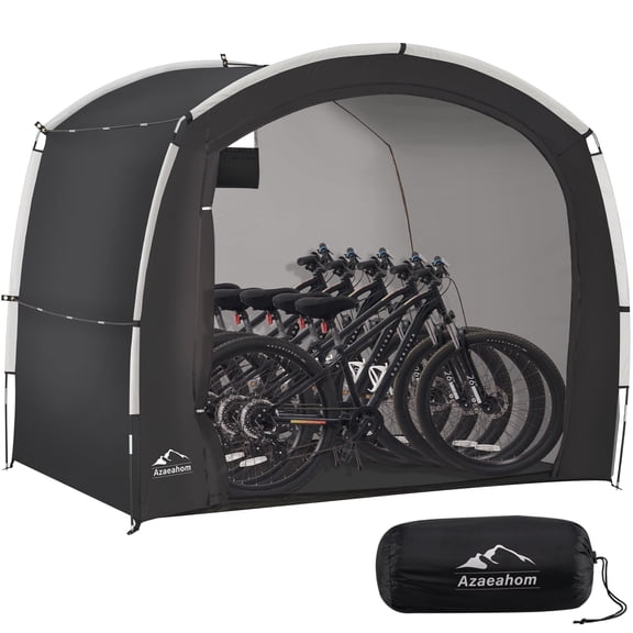 Hersunpl Travel Bike Storage Shed Tent,Outdoor Portable Bicycle Storage Sheds with 210D Oxford Fabric PU4000 Waterproof for 4/5 Bikes,Bike Covers Shelter