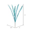 thumbnail image 3 of Vickerman L162012 Turquoise Soap Plant Glitter Leaf Spray - 22 in. - 6 per Bag, 3 of 3