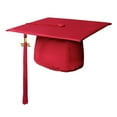 thumbnail image 3 of Endea Graduation Matte Red Graduation Cap  Tassel, 3 of 11