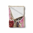 thumbnail image 2 of Floral Soft Flannel Fleece Throw Blanket, Healing Herbs Heart Shaped Bowls Flower Petals on Wooden Planks Print Healthcare, Cozy Plush for Indoor and Outdoor Use, 70" x 90", Multicolor, by Ambesonne, 2 of 6