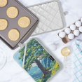 thumbnail image 5 of Yayeee Pot Holders Kitchen Heat Resistant with Pocket 7"x9.8" Cotton Oven Cooking Hot Pads, Blue Mountain, 5 of 7