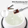 thumbnail image 4 of Tnobhg 2Pcs Nail UV Pens Smooth Even Application Metal Nylon Bristles White Pole Lightweight Body Nail UV Pens, 4 of 7